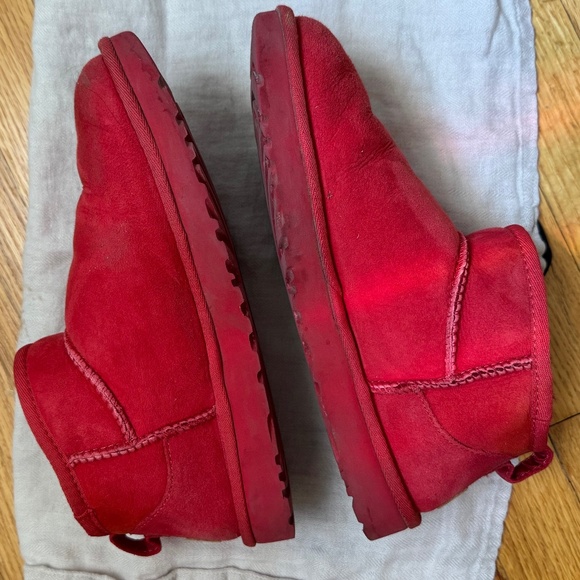 Ugg Classic Ultra Mini Suede/Sheepskin Ankle Booties/Boots Size 8 for Women - Picture 12 of 15